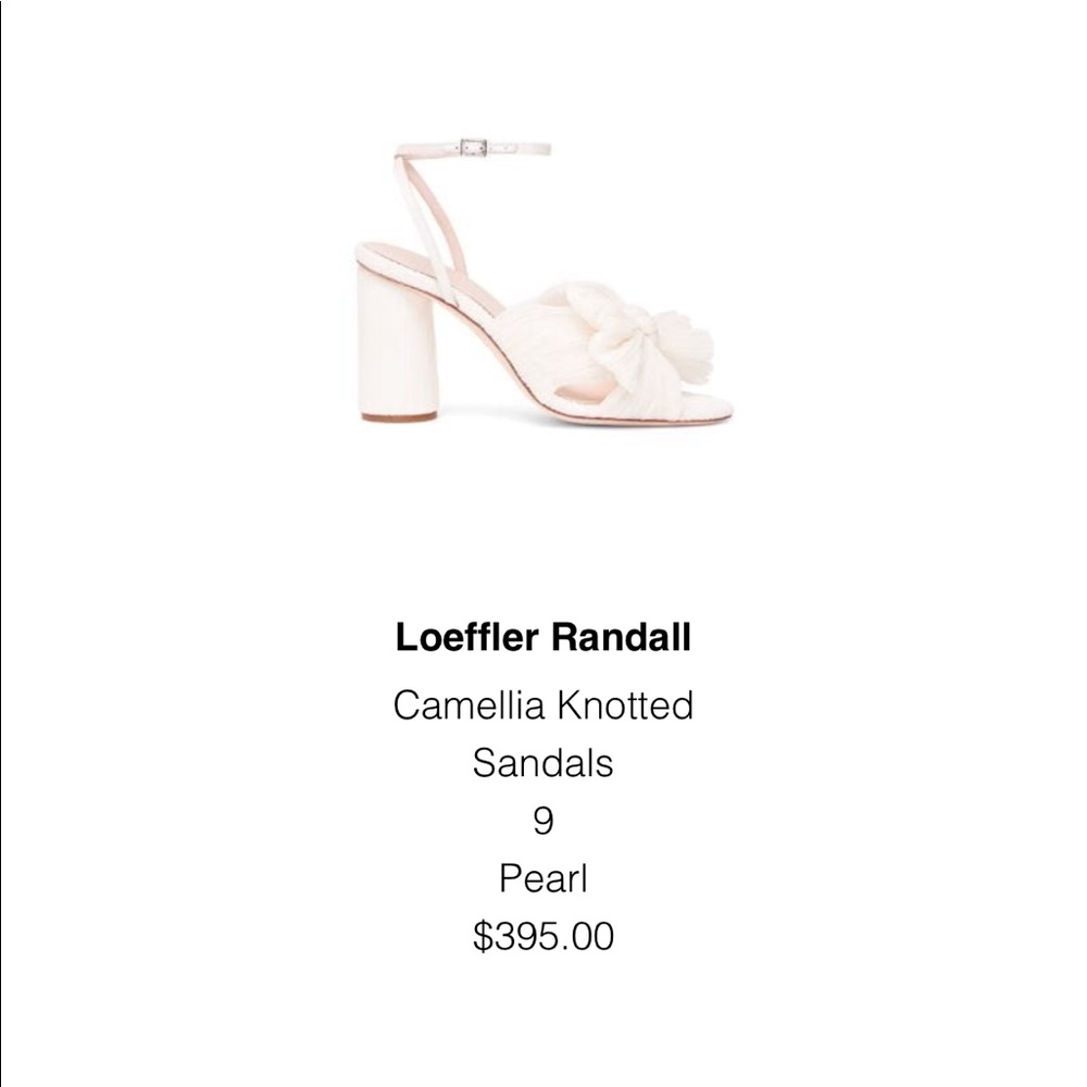 Loeffler Randall Camellia Knotted Sandals size 9